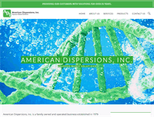 Tablet Screenshot of americandispersions.com